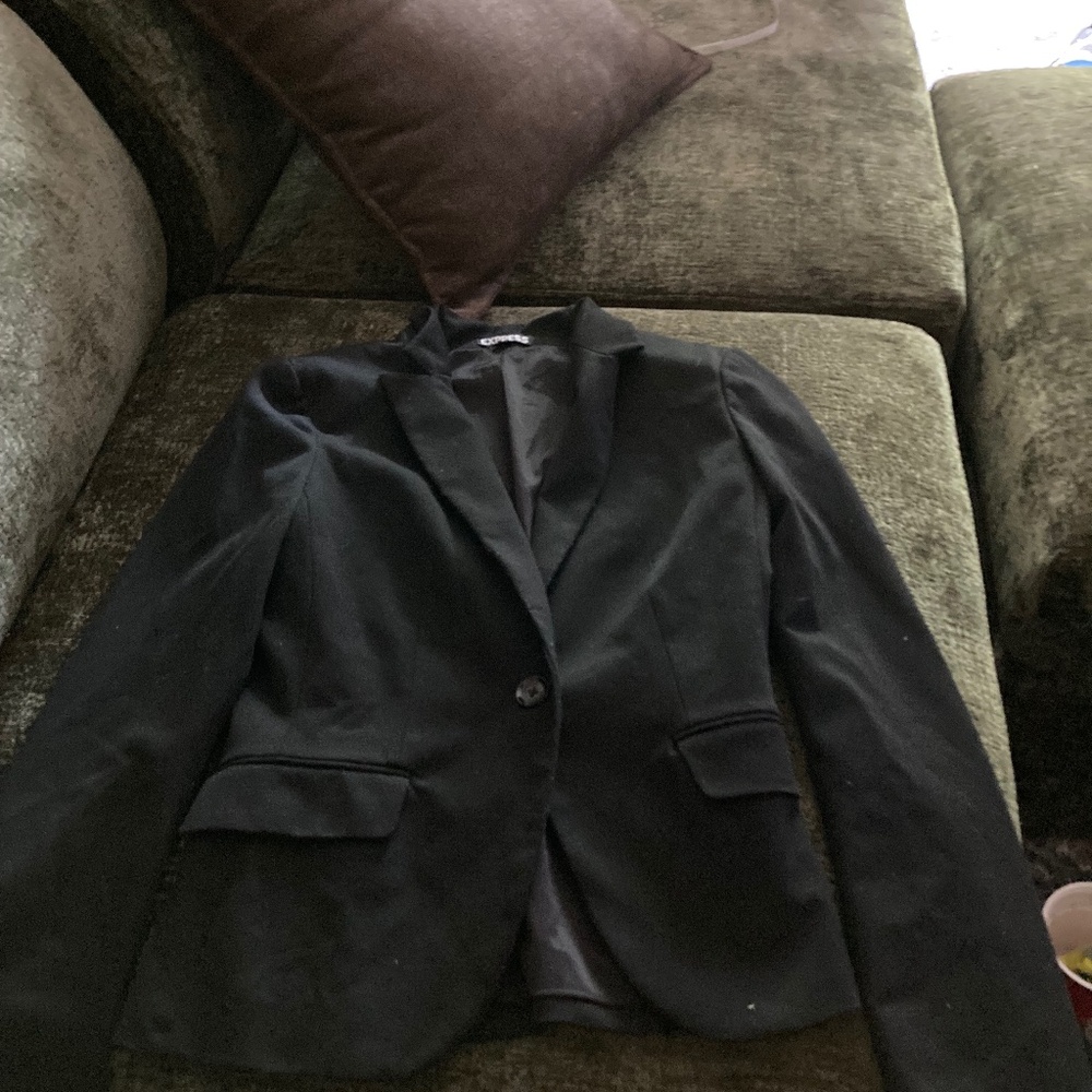 Express black business jacket . Size 6 .